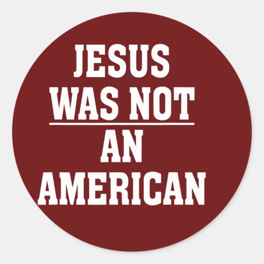アンチの白いナショナリ自由主義のズムはイエスではなかった ラウンドシール (正面)