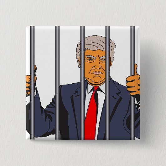 アンチの背後にある刑務所のトランプバー 缶バッジ (正面)