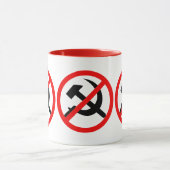 アンチはっきりした共産主義のコーヒーマグ マグカップ (中央)