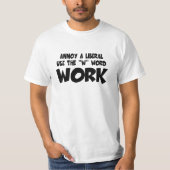 アンチは自由主義者を自由主義者悩まします Tシャツ (正面)
