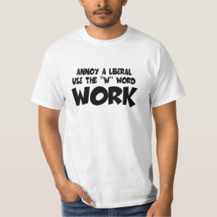 アンチは自由主義者を自由主義者悩まします Tシャツ