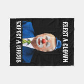 アンチを選ピエロに押し付ける フリースブランケット (正面(横))