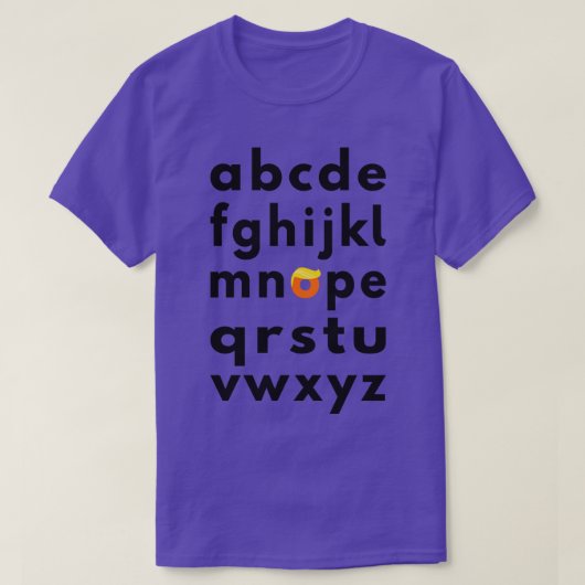 アンチアルファベットノーペI Tシャツ (デザイン正面)