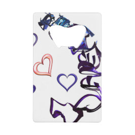 アンチェーンマイハートボトルオープナー クレジットカード栓抜き