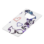 アンチェーンマイハートボトルオープナー クレジットカード栓抜き (正面アングル)