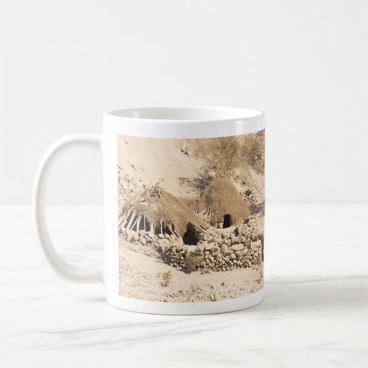 アンチエント砂漠住居 コーヒーマグカップ (左)