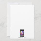 アンチエージング電話アプリ誕生日 招待状 (裏面)