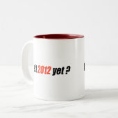 アンチオバマのバンパーステッカー- 2012年まだ ツートーンマグカップ (正面左)
