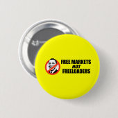 アンチオバマのTシャツ-フリーマーケット 缶バッジ (正面&裏面)