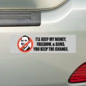 アンチオバマのTシャツ-変更を保ちます バンパーステッカー (車上)