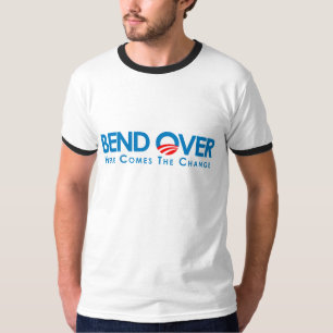 アンチオバマ-くねり変更のために Tシャツ