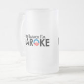 アンチオバマ-バラクIm Barokeを言って下さい フロストグラスビールジョッキ (正面左)