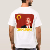 アンチオバマ: バラック・オバマの共産主義者 Tシャツ (裏面)