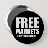 アンチオバマ-フリーマーケットの白いないたかり屋 缶バッジ (正面&裏面)