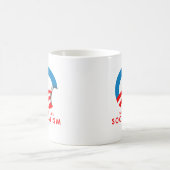 アンチオバマ-好みは社会主義のTシャツを好みます コーヒーマグカップ (中央)