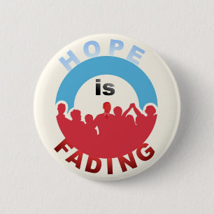 アンチオバマ: 希望は衰退しています 缶バッジ