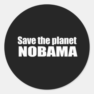 アンチオバマ-惑星、nobamaを救って下さい ラウンドシール