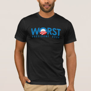 アンチオバマ-最も悪い大統領 Tシャツ