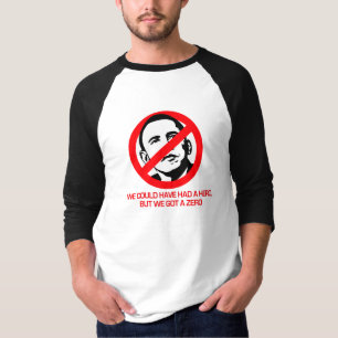 アンチオバマ-私達はゼロを得ました Tシャツ