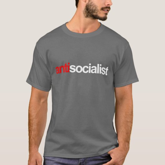 アンチオバマ- antisocialist tシャツ (正面)