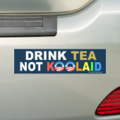 アンチオバマ「Drink Tea Not Koolaid」ステッカー バンパーステッカー (車上)