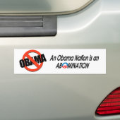 アンチオバマ- Obamanation 2 バンパーステッカー (車上)