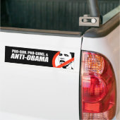 アンチオバマ- PRO-GOD PRO-GUNS ANTI-OBAMA Bumpersti バンパーステッカー (トラック上)