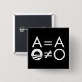 アンチオバマObjectivistボタン 缶バッジ (正面&裏面)