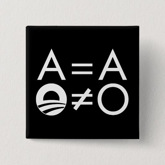 アンチオバマObjectivistボタン 缶バッジ (正面)