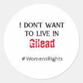 アンチギレアドウォメンズの権利 ラウンドシール (正面)
