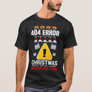 アンチクリスマス醜いクリスマス404エラークリスマス Tシャツ