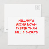 アンチクリントン ポストカード (正面/裏面)