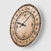 アンチクードスルータイム ラージ壁時計 (傾斜)