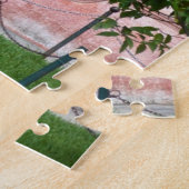 アンチグアのピンクの窓のパズル ジグソーパズル (側面)