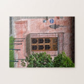 アンチグアのピンクの窓のパズル ジグソーパズル (横)