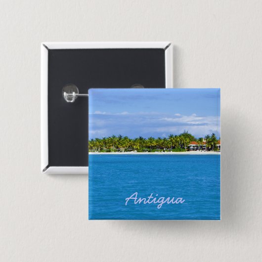 アンチグアの島Pin 缶バッジ (正面&裏面)
