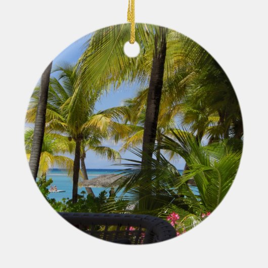 アンチグアの眺めのオーナメント セラミックオーナメント (裏面)