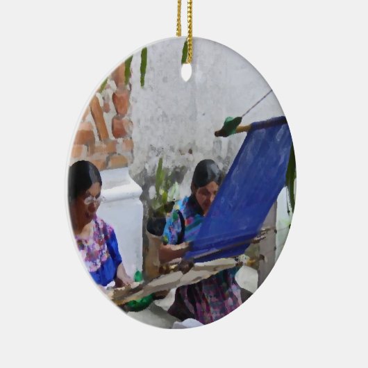 アンチグアのdrybrushで編むこと セラミックオーナメント (右)