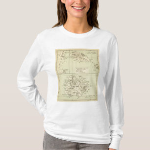 アンチグアは地図を石版刷にしました Tシャツ
