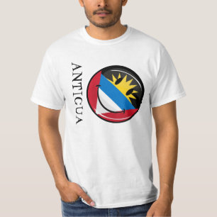 アンチグアバーブーダの微笑の旗 Tシャツ