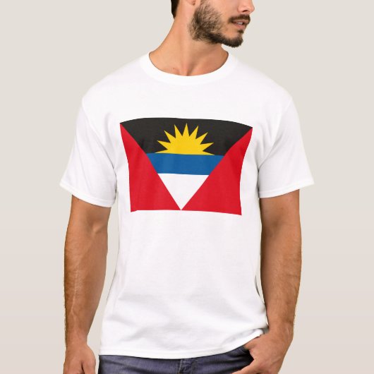 アンチグアバーブーダの旗のTシャツ Tシャツ (正面)