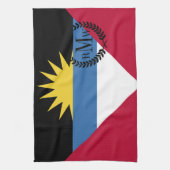 アンチグアバーブーダの旗 キッチンタオル (縦)