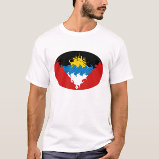 アンチグア及びバーブーダのすごい旗のTシャツ Tシャツ