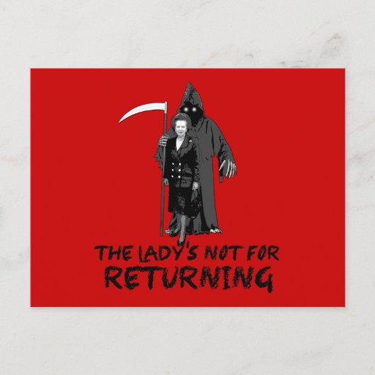 アンチサッチャー ポストカード (正面)