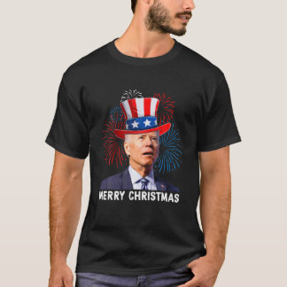 アンチジョーおもしろいバイデン氏クリスマスメリークリスマスおもしろい4T Tシャツ