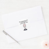 アンチジョーおもしろいバイデン氏仮面政治を着て ラウンドシール (封筒)