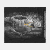 アンチジョーバイデン氏ウルトラMaga戻り素晴らし フリースブランケット (正面(横))