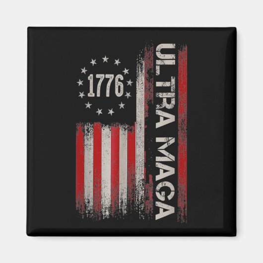 アンチジョーバイデン氏ウルトラMaga戻り素晴らし マグネット (正面)