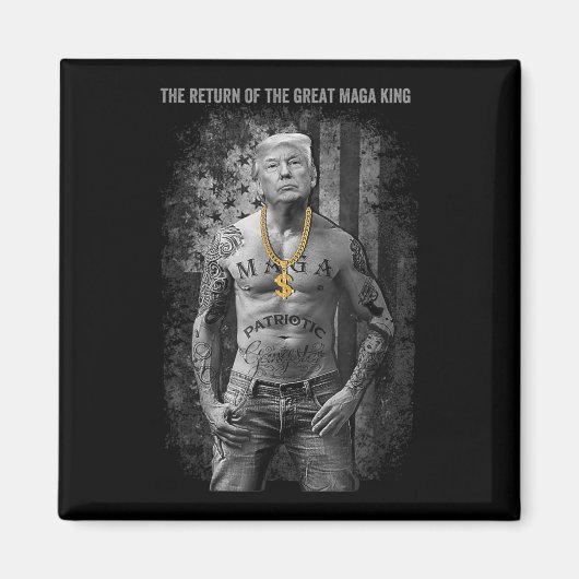 アンチジョーバイデン氏ウルトラMaga戻り素晴らし マグネット (正面)