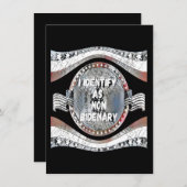 アンチジョーバイデン氏引用文、私は非Bidenaryとして識別 エンクロージャーカード (正面/裏面)